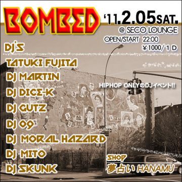 BOMBED