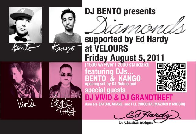 DJ BENTO presents "Diamonds" support by Ed Hardy