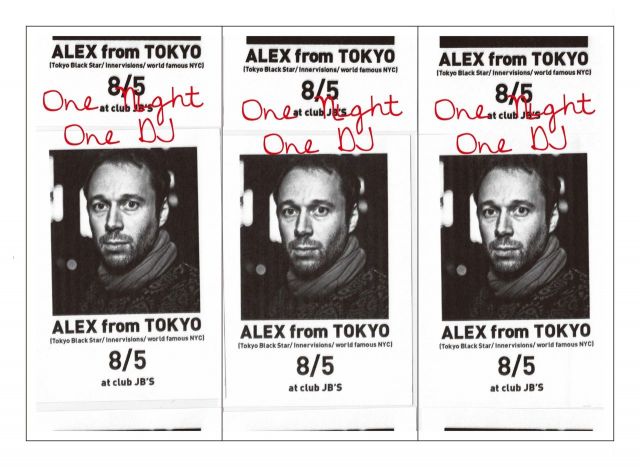 ALEX from TOKYO -one night one DJ- 