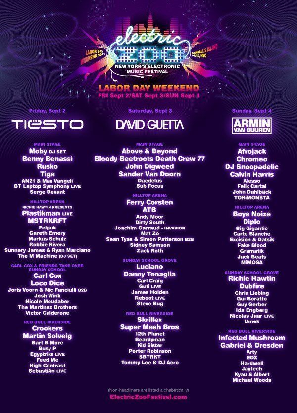 Electric Zoo Festival: Day 1