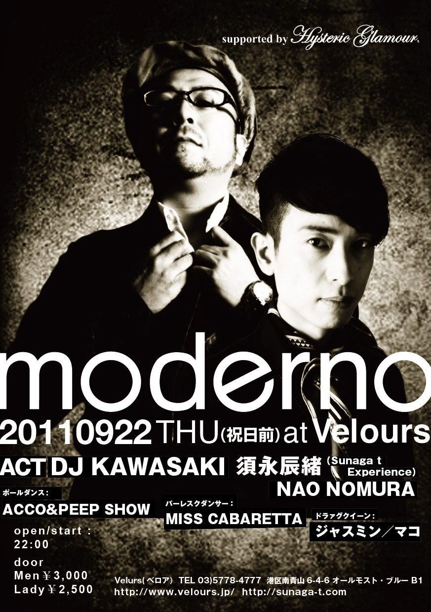 "moderno" supported by HYSTERIC GLAMOUR