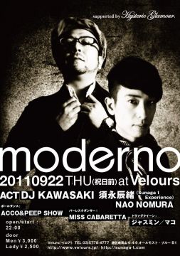 "moderno" supported by HYSTERIC GLAMOUR