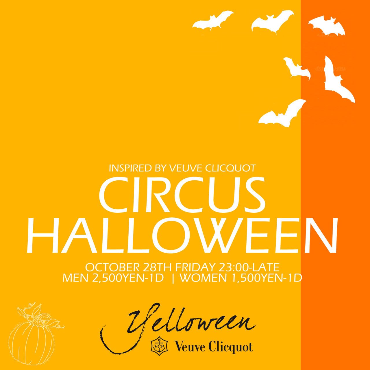 Inspired by Veuve Clicquot "CIRCUS Halloween"