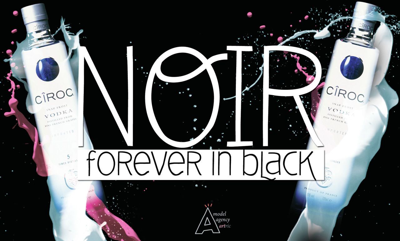 "NOIR" Supported by Ciroc