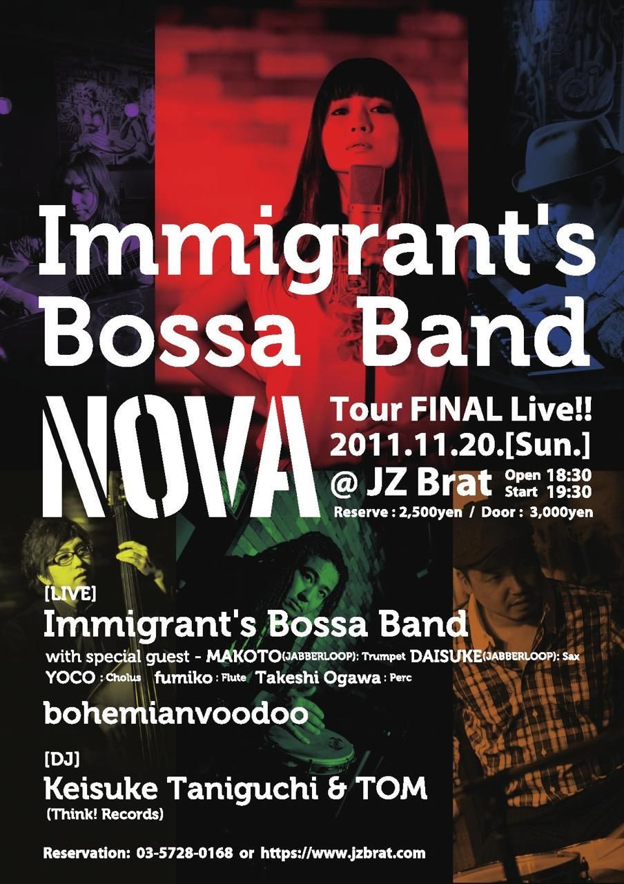 Immigrant’s Bossa Band "NOVA" Tour FINAL