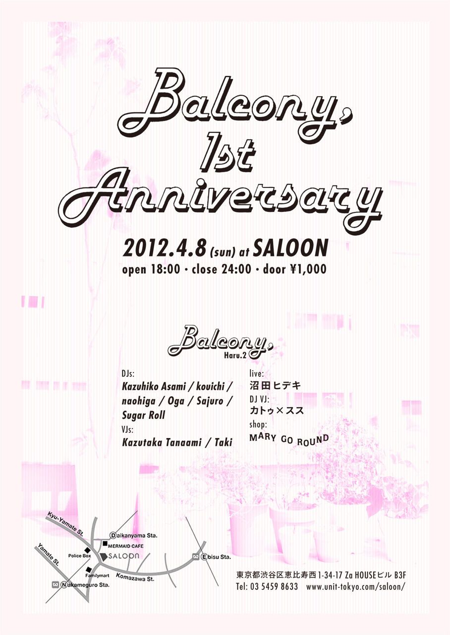 Balcony,1st Anniversary
