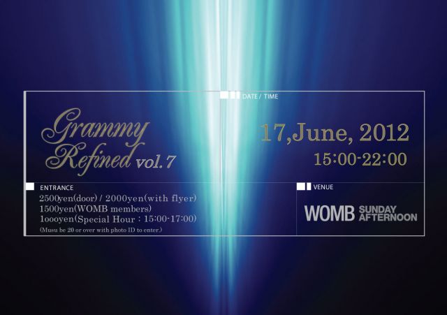 GRAMMY REFINED at WOMB SUNDAYAFTER vol.7