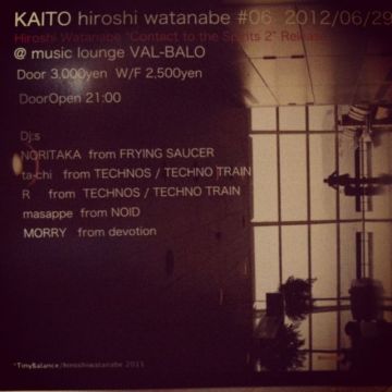 Hiroshi Watanabe"Contact to the Spirits 2"Release Tour