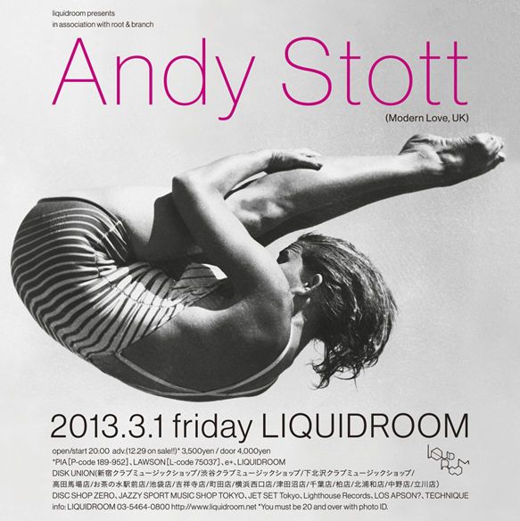 liquidroom presents in association with root & branch Andy Stott (Modern Love, UK)