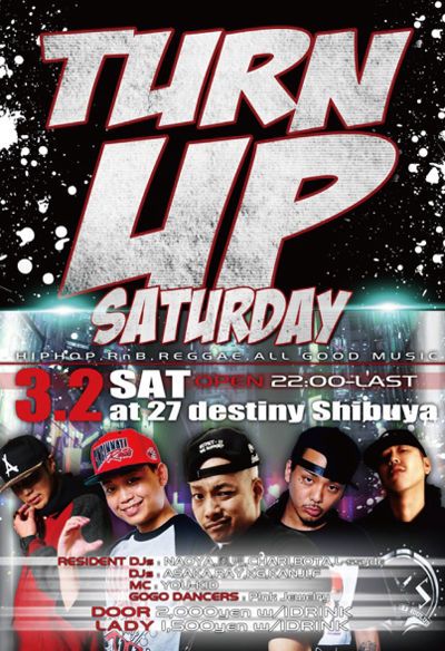 TURN UP SATURDAY / 3.2 SAT