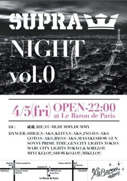 SUPRA NIGHT vol.0