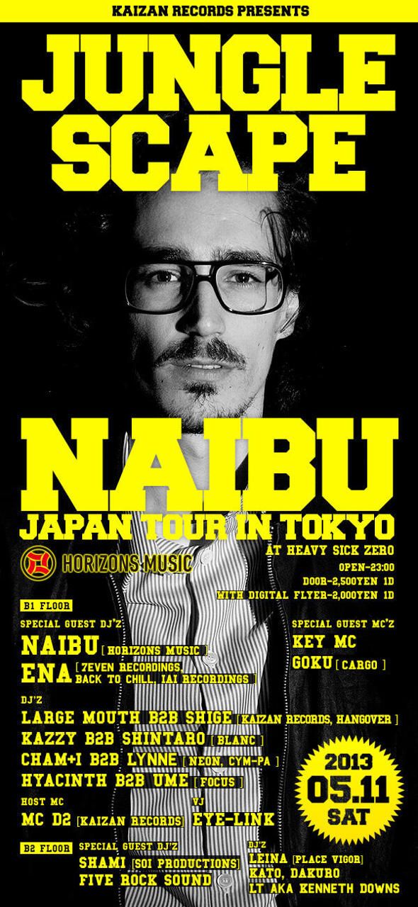 JUNGLE SCAPE NAIBU Japan Tour In Tokyo 