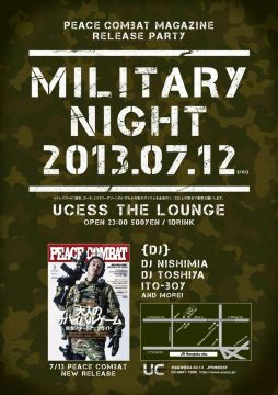 PEACE COMBAT MAGAZINE RELEASE PARTY MILITARY NIGHT