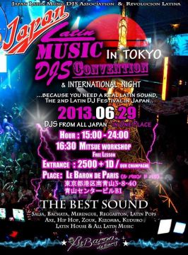 LATIN MUSIC DJS FESTIVAL CONVENTION IN TOKYO