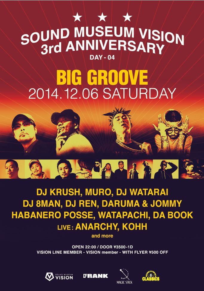 SOUND MUSEUM VISION 3rd ANNIVERSARY DAY4 "BIG GROOVE"