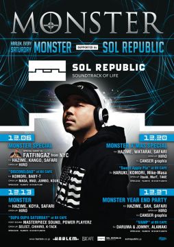 MONSTER YEAR END PARTY supported by SOL REPUBLIC