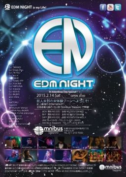 2/14(SAT) EDM NIGHT(ELECTRONIC DANCE MUSIC)