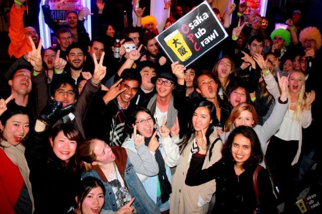 OSAKA PUB CRAWL 4/10(金) 大阪でバー巡り International Party!