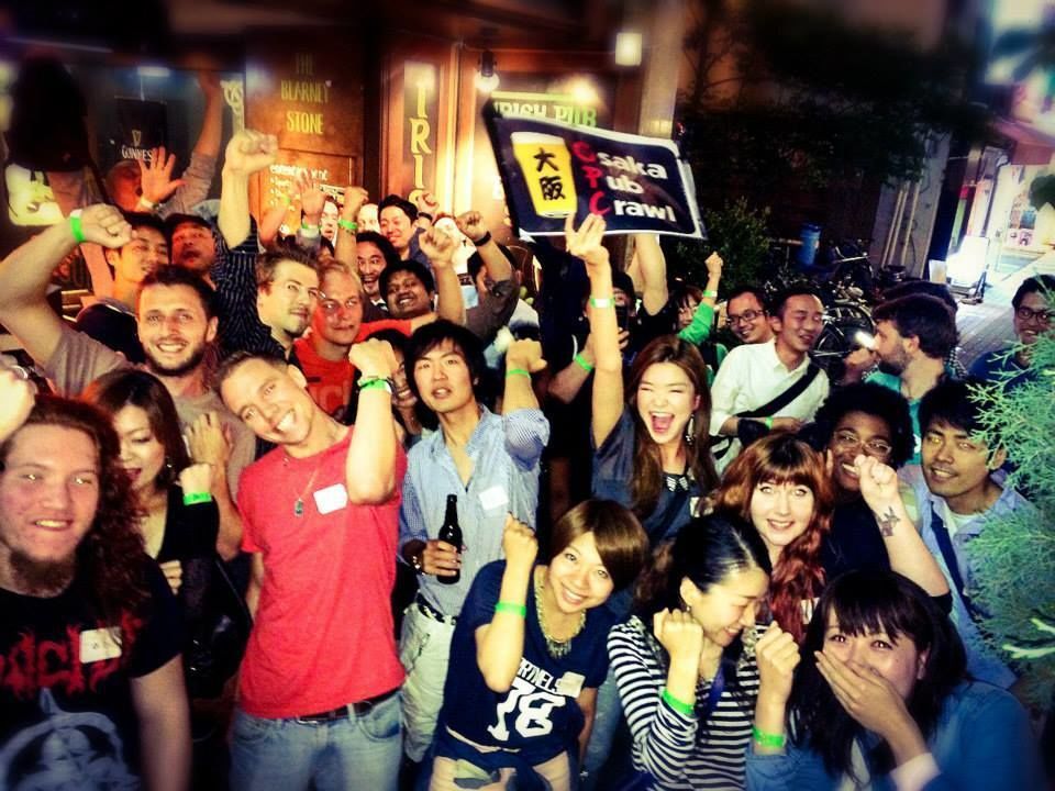 ◆OSAKA PUB CRAWL ◆ 大人数グループでバー/クラブ巡り！インターナショナルパーティー！