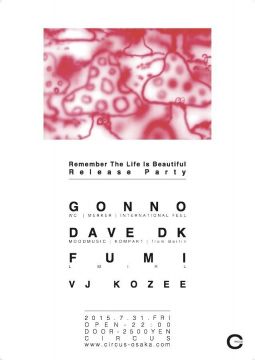 GONNO "Remember The Life Is Beautiful" RELEASE TOUR