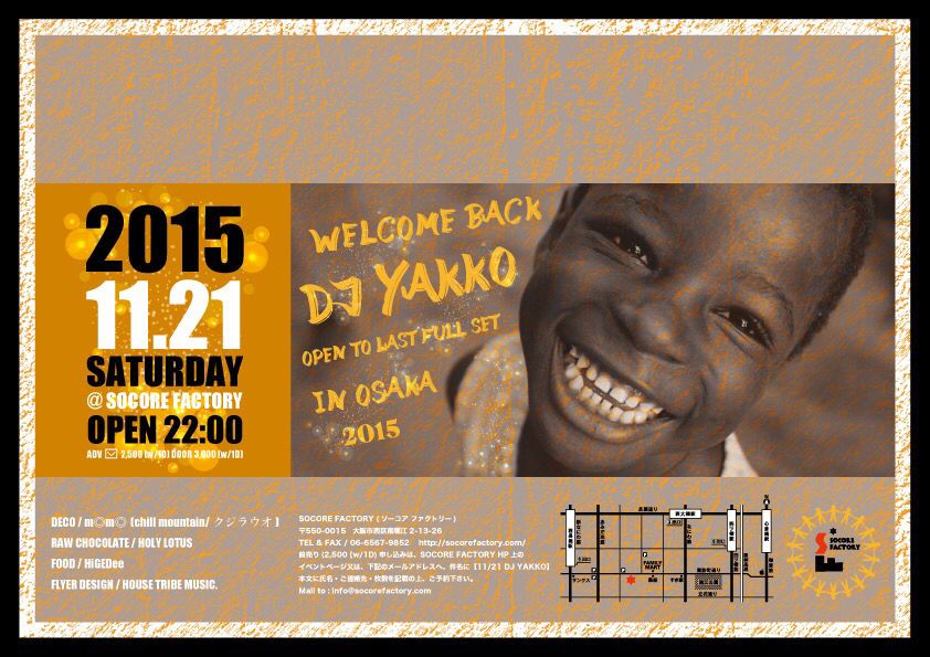 welcome back DJ YAKKO in osaka
