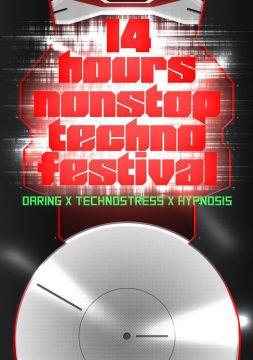 14hours nonstop techno festival DARING×TECHNOSTRESS×Hypnosis