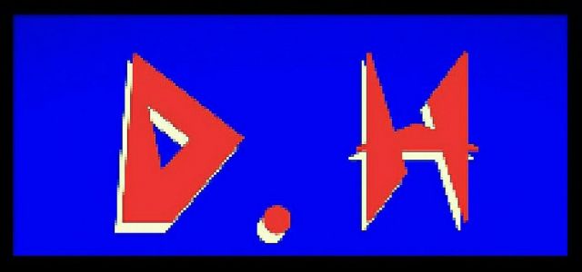 D . H