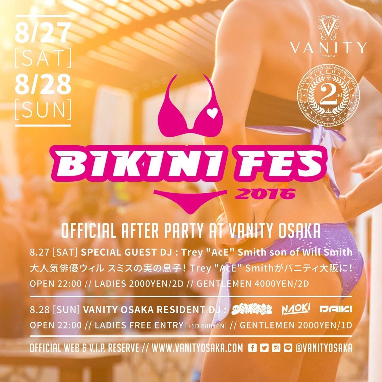 BIKINI FES 2016 OFFICIAL AFTER PARTY @ VANITY OSAKA