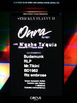 "STRICKLY FLAYYVV II" with specail guest ONRA