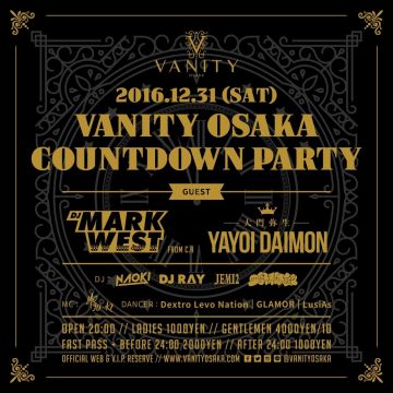 VANITY OSAKA COUNT DOWN PARTY