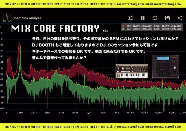 SOCORE FACTORY presents MIX CORE FACTORY 1kHz