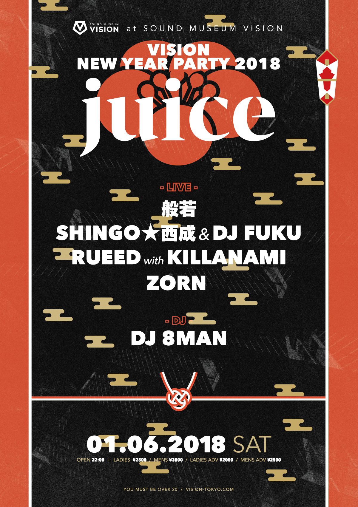 VISION NEW YEAR PARTY 2018 × juice