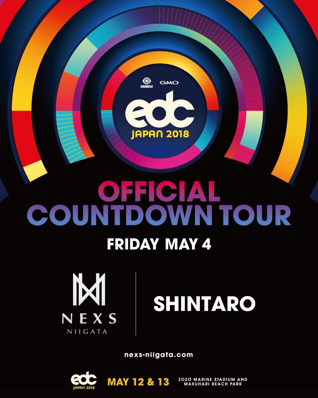 edc JAPAN 2018 OFFICIAL COUNT DOWN TOUR