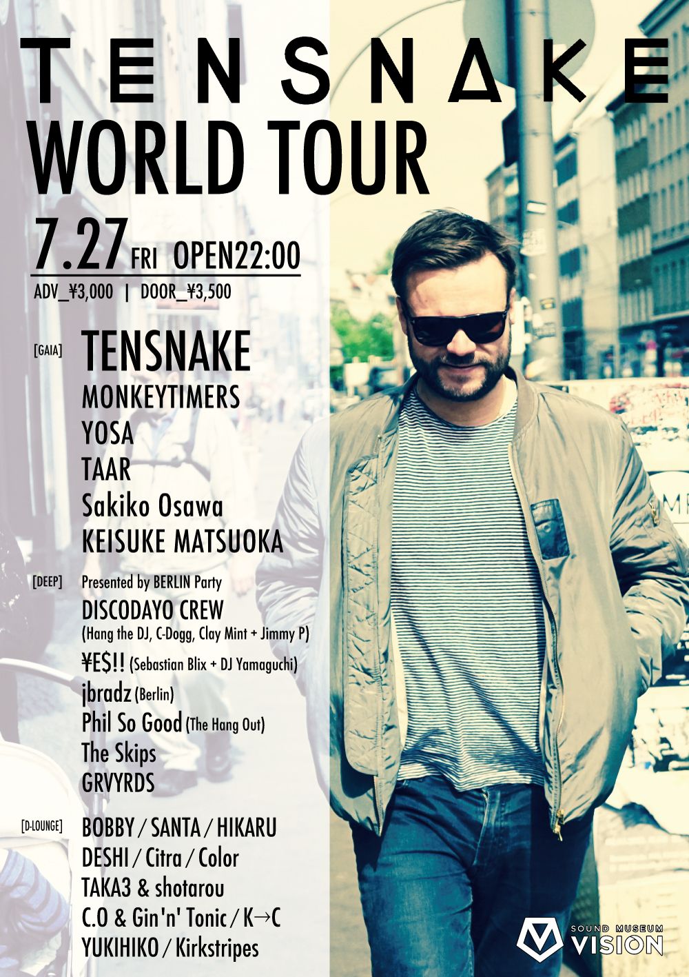 TENSNAKE WORLD TOUR