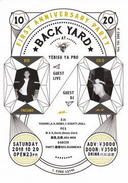 BACK YARD 1st ANNIVERSARY PARTY