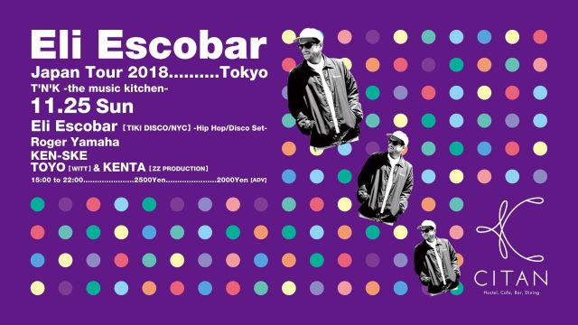 Eli Escobar Japan Tour 2018 Tokyo 