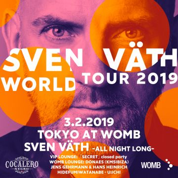 SVEN VÄTH WORLD TOUR 2019 supported by COCALERO