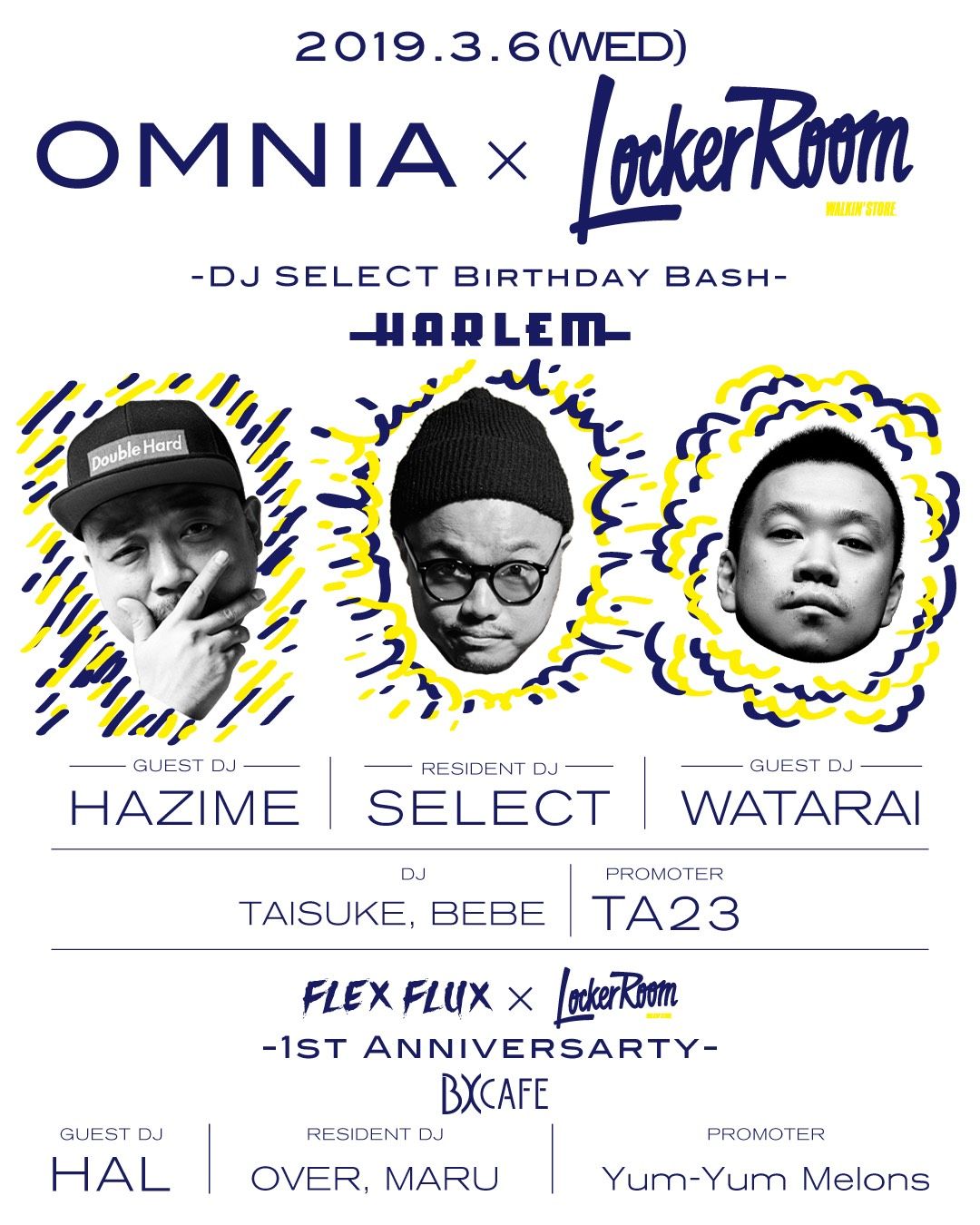 OMNIA × LockerRoom -DJ SELECT Birthday Bash-