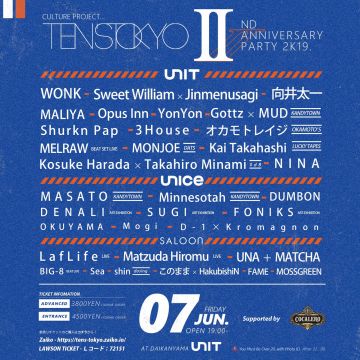 TEN’S TOKYO 2nd Anniversary