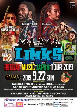 IRIE STYLE Promotion presents LINKS-REGGAE MUSIC JAPAN TOUR 2019