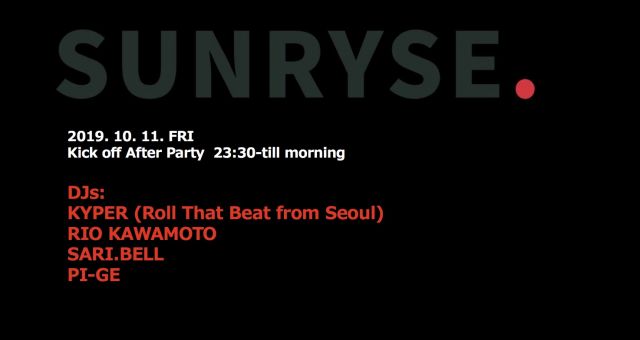 SUNRYSE KICKOFF PARTY presented by Queue inc.
