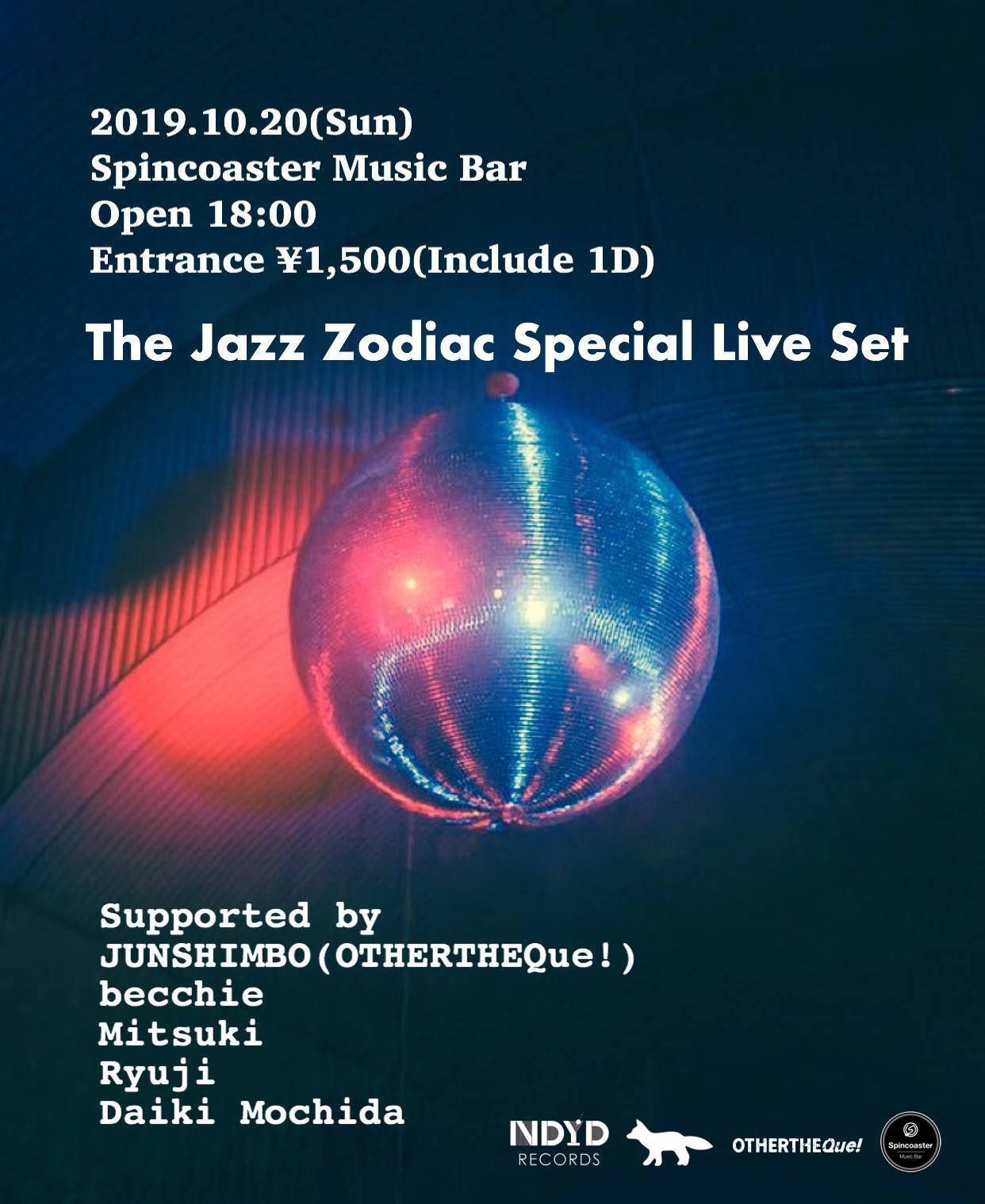 10/20(Sun) The Jazz Zodiac Special Live Set