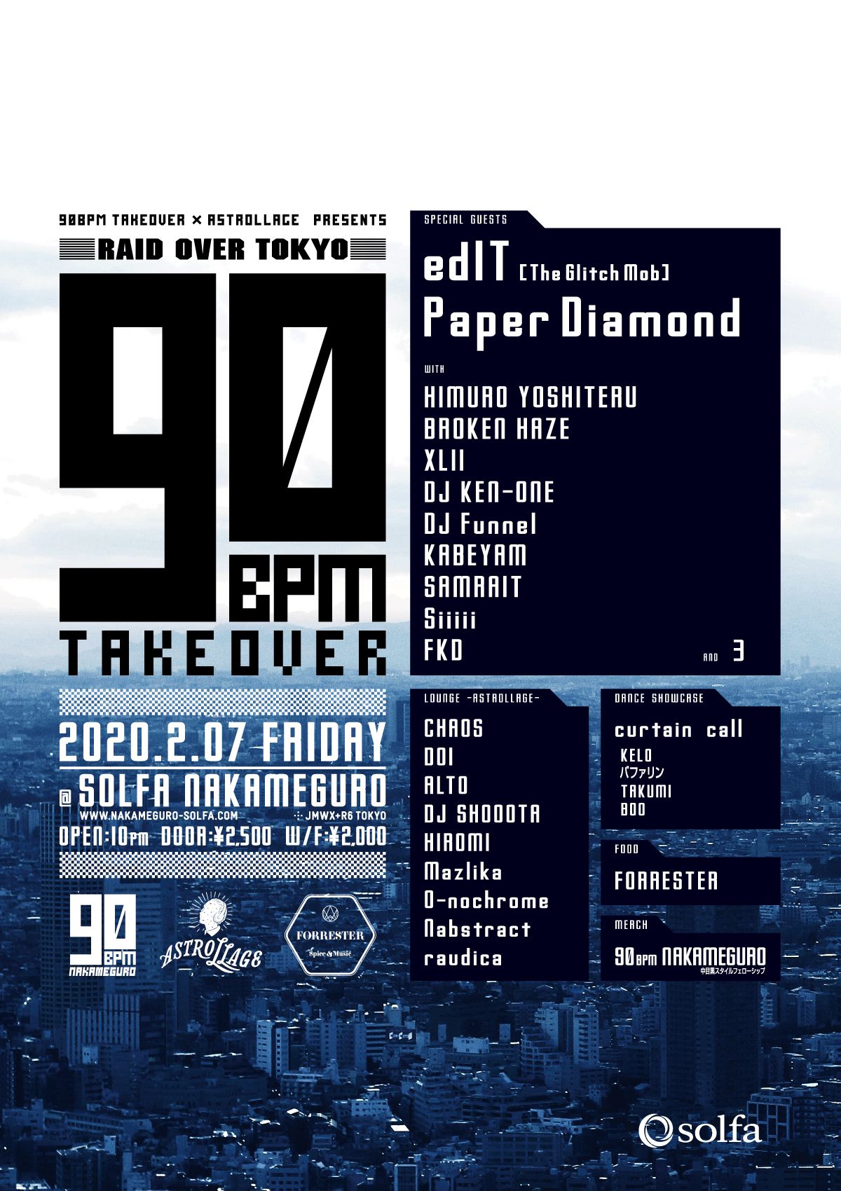 90BPM TAKEOVER presents RAID OVER TOKYO