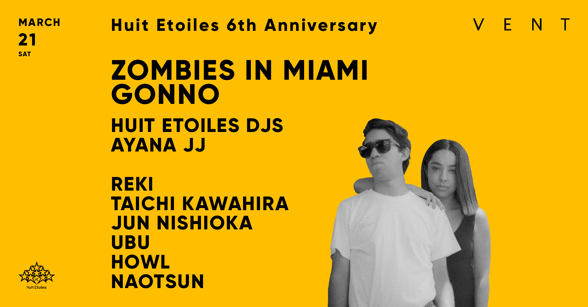 Zombies in Miami at Huit Etoiles 6th Anniversary