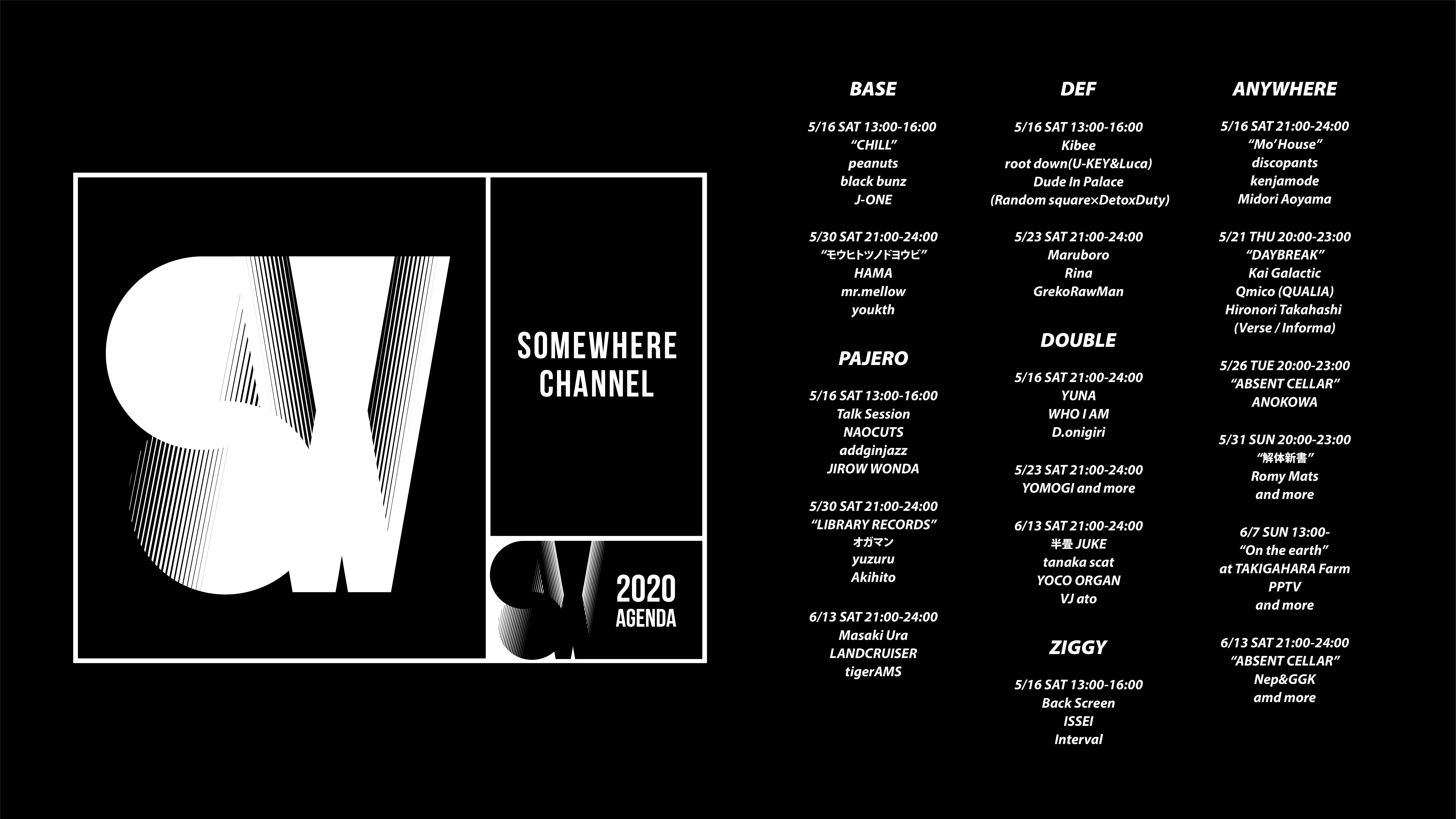 [Live Streaming] SOMEWHERE CHANNEL  “Mo'House”
