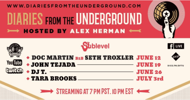 [Live Streaming] Diaries from the Underground feat. Seth Troxler b2b Doc Martin