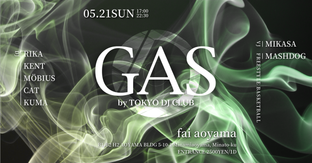 DJ Music Party “GAS”@fai aoyama