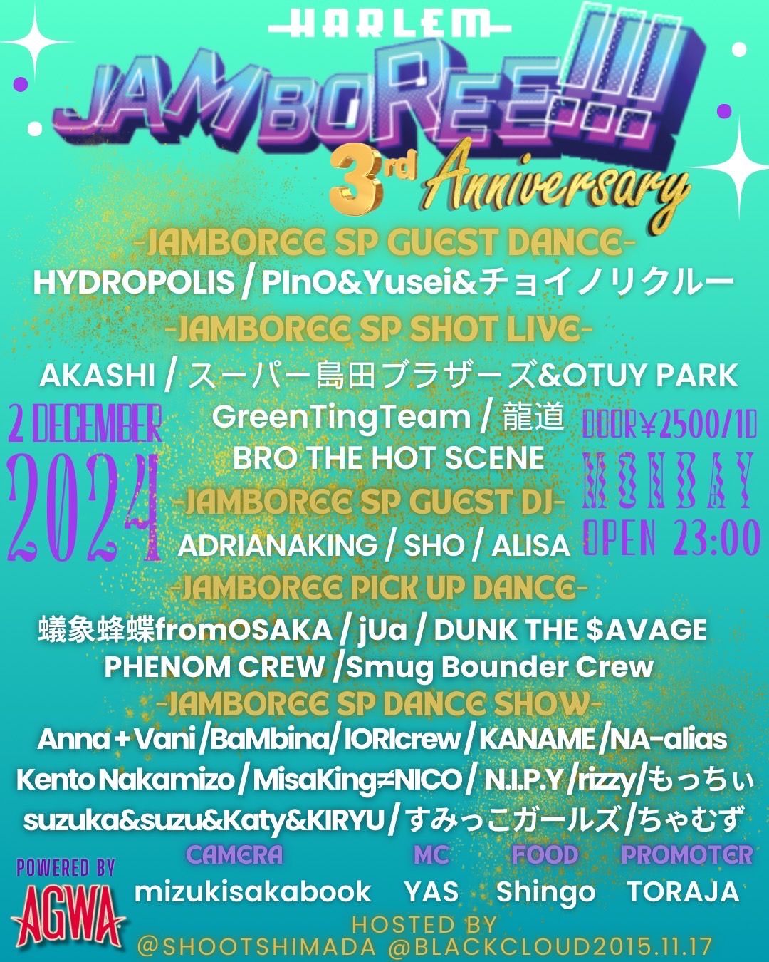 JAMBOREE!!! 3rd ANNIVERSARY powered by AGWA