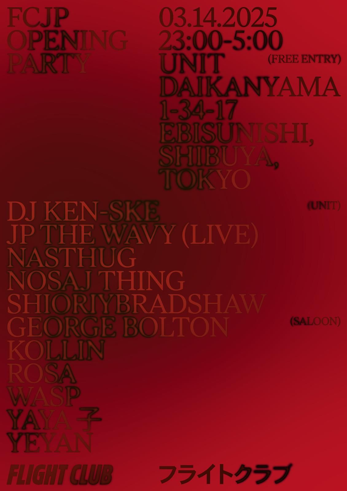 FCJP OPENING PARTY