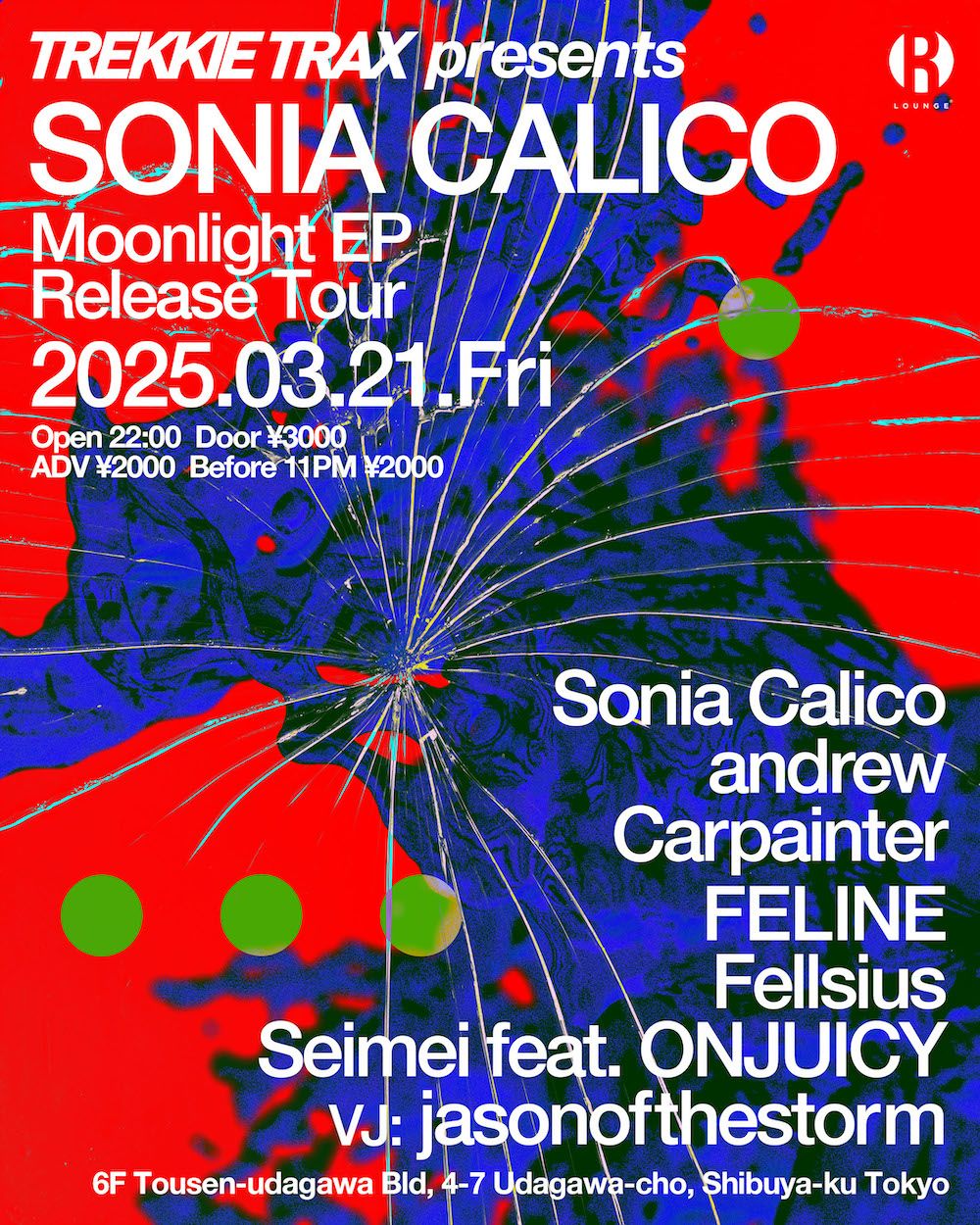 TREKKIE TRAX presents SONIA CALICO -Moonlight EP Release Tour-
